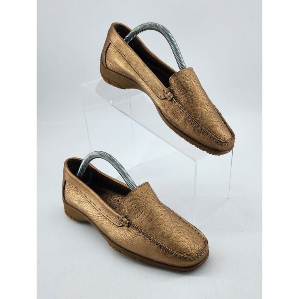 Spring‎ Step Women's Gold Leather Loafer Shoe Slip On EU 36 US 5.5-6